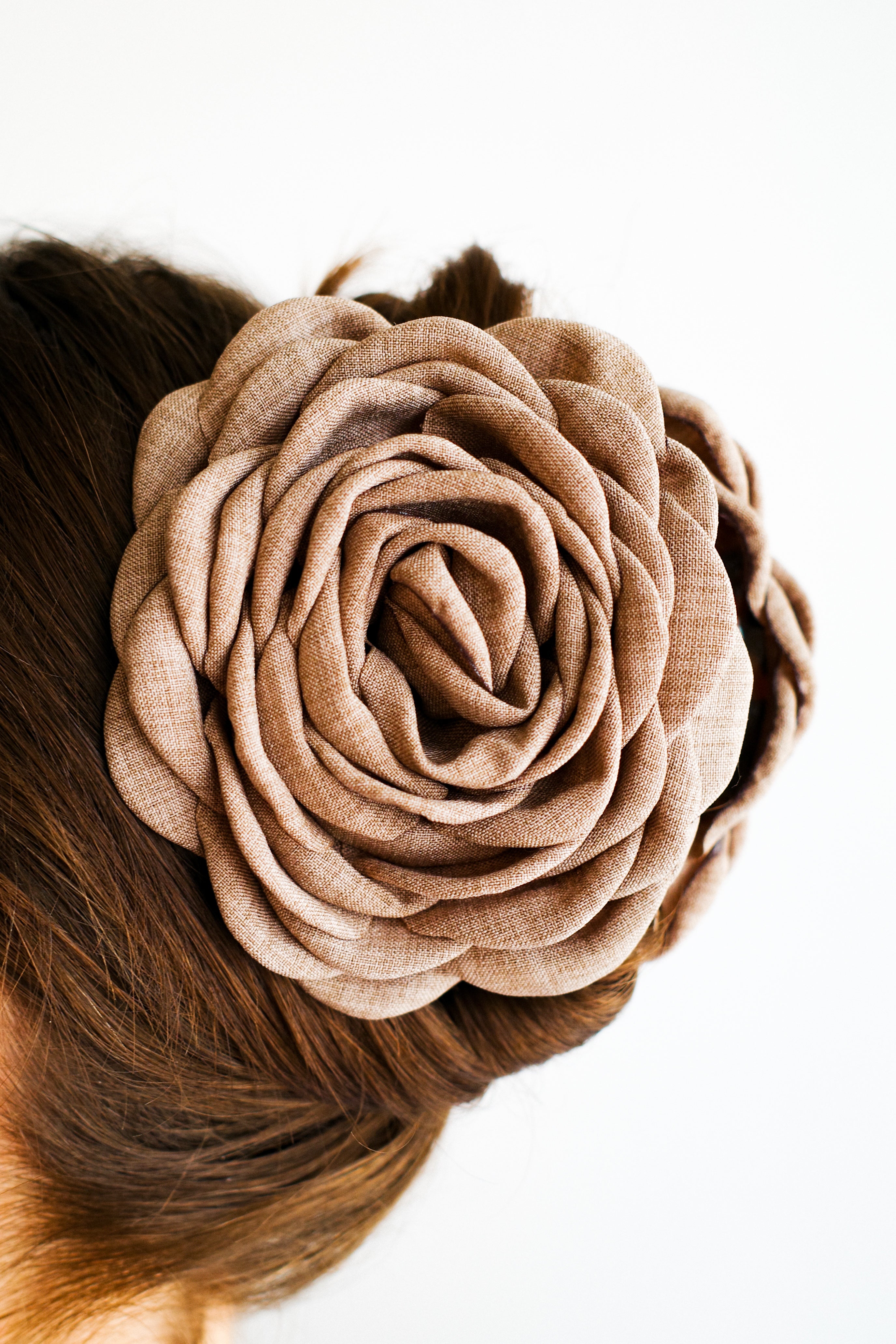 Rosie Hair Clip - Taupe