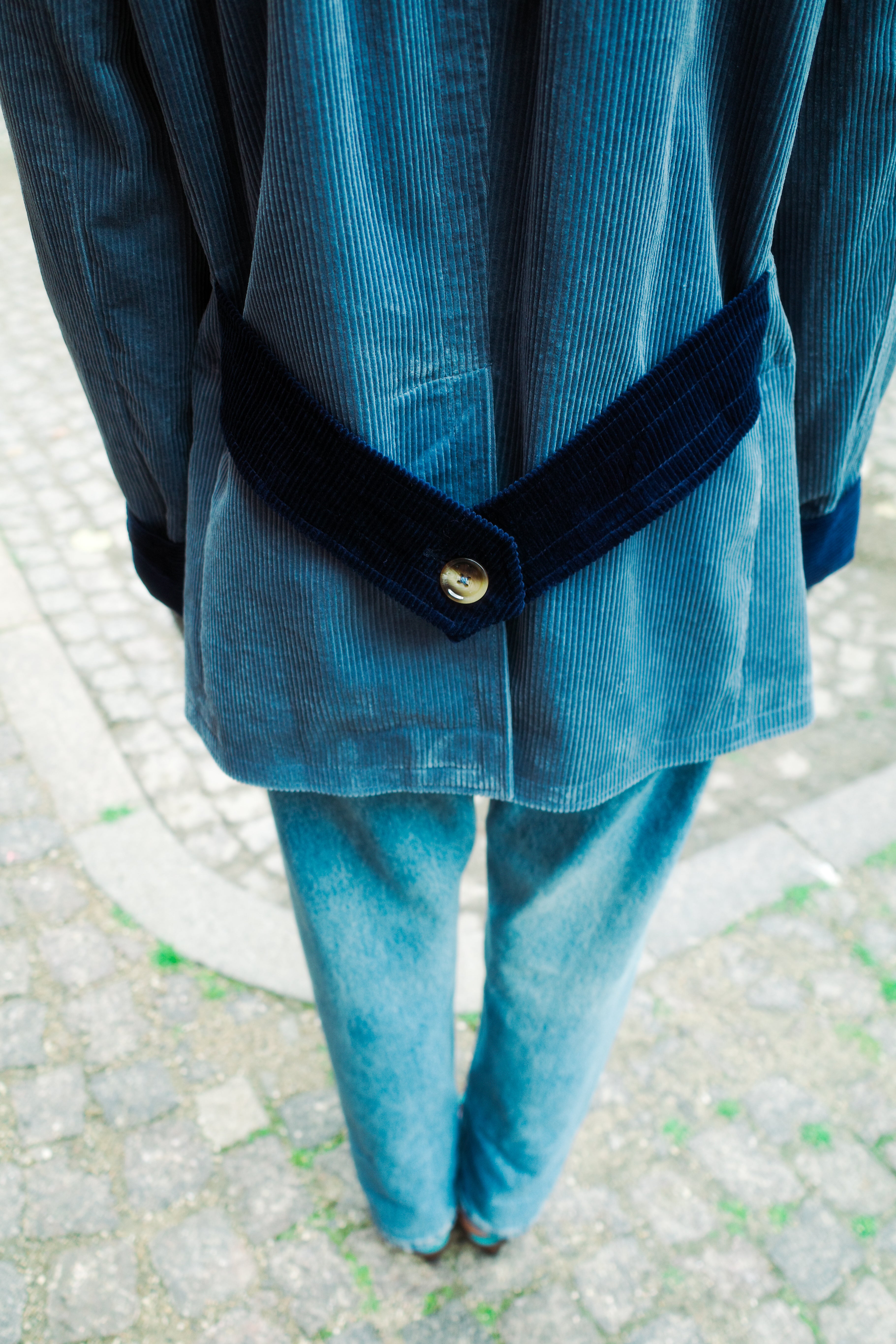 Selma Jacket - Dove Blue w. Navy