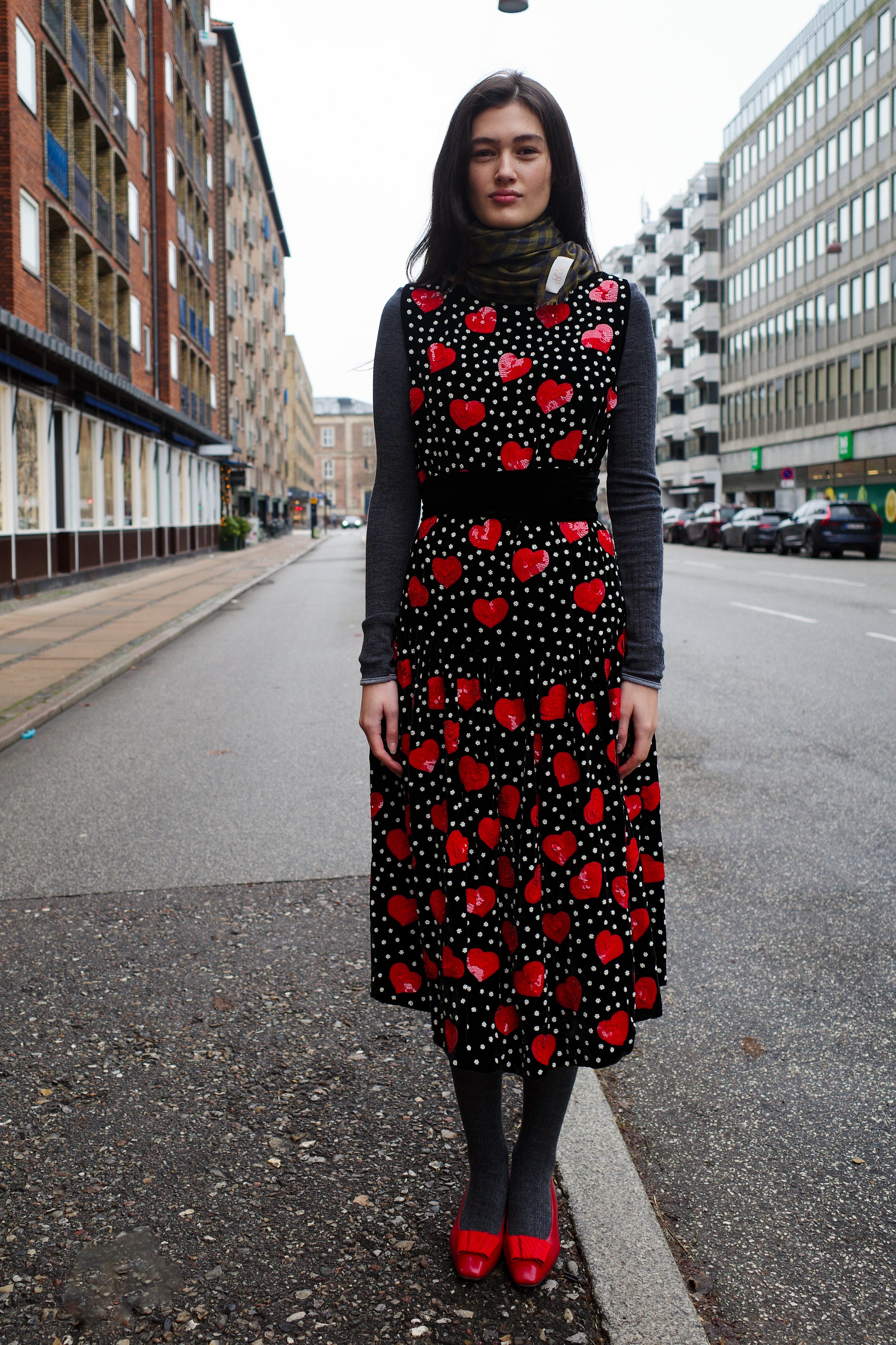 Sonya Dress - Black Silk Velvet