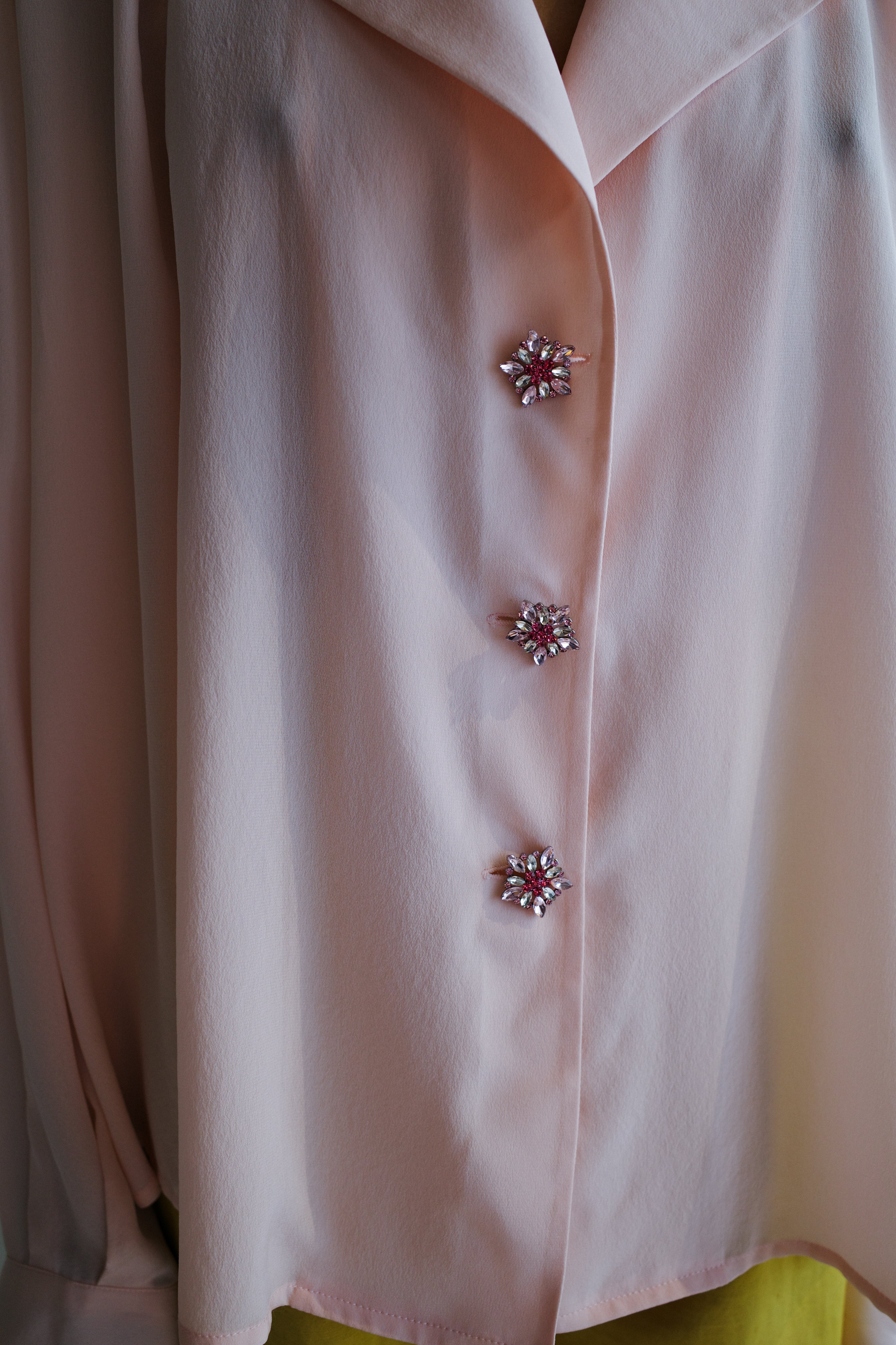 Bonsai Shirt - Pale Pink Silk - One Off