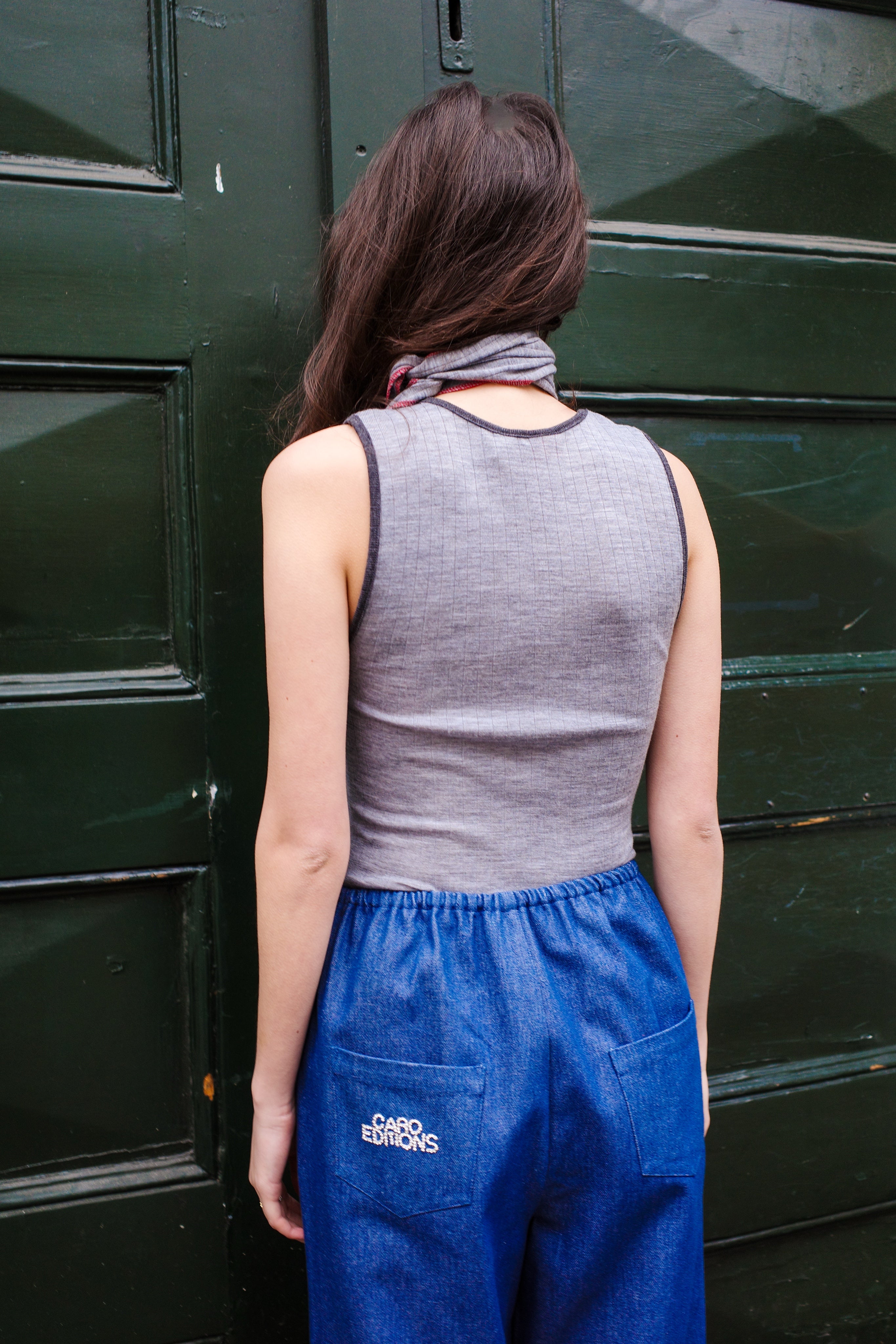 Tank Top Wool Light Grey Melange