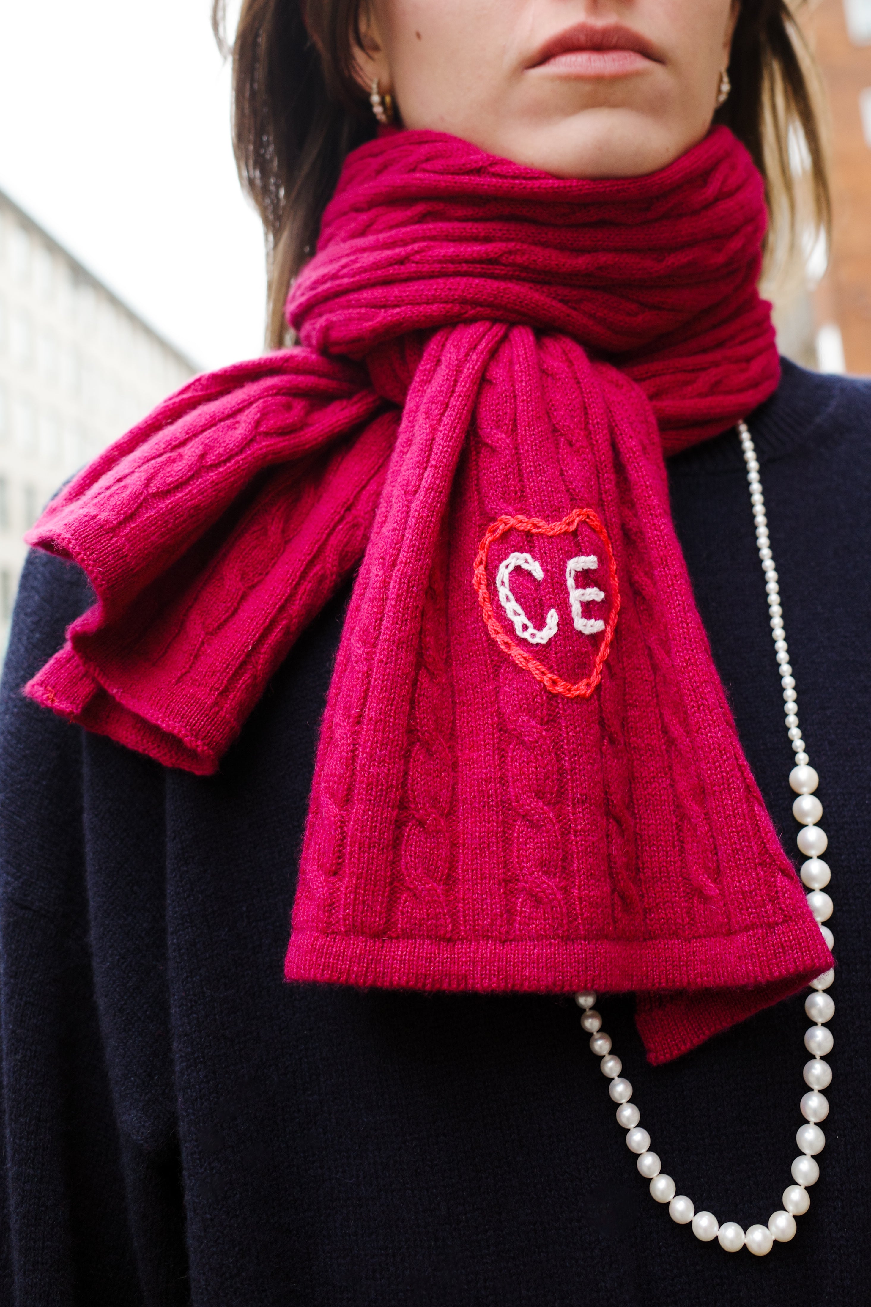 Kimberly Scarf - Cranberry