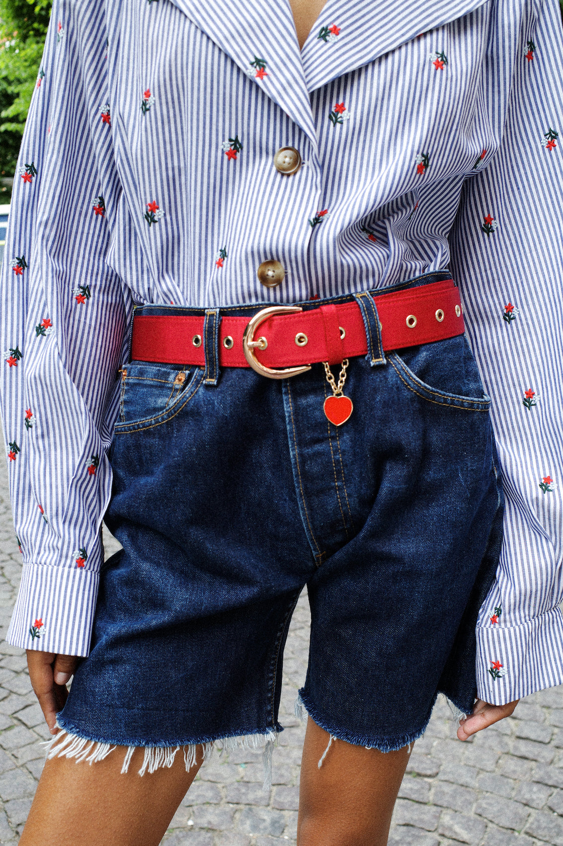 Snoopy Belt - Bright Red