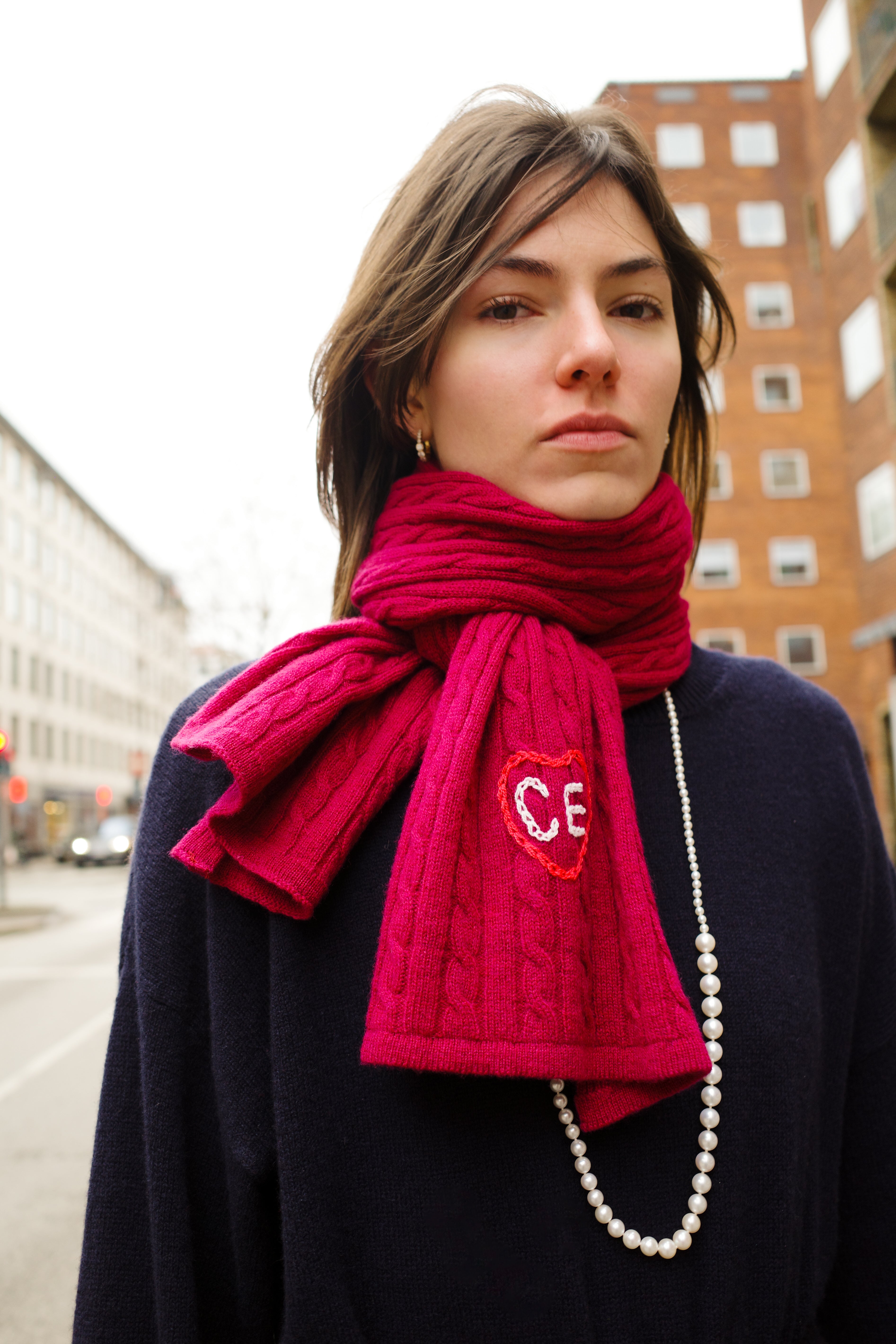 Kimberly Scarf - Cranberry