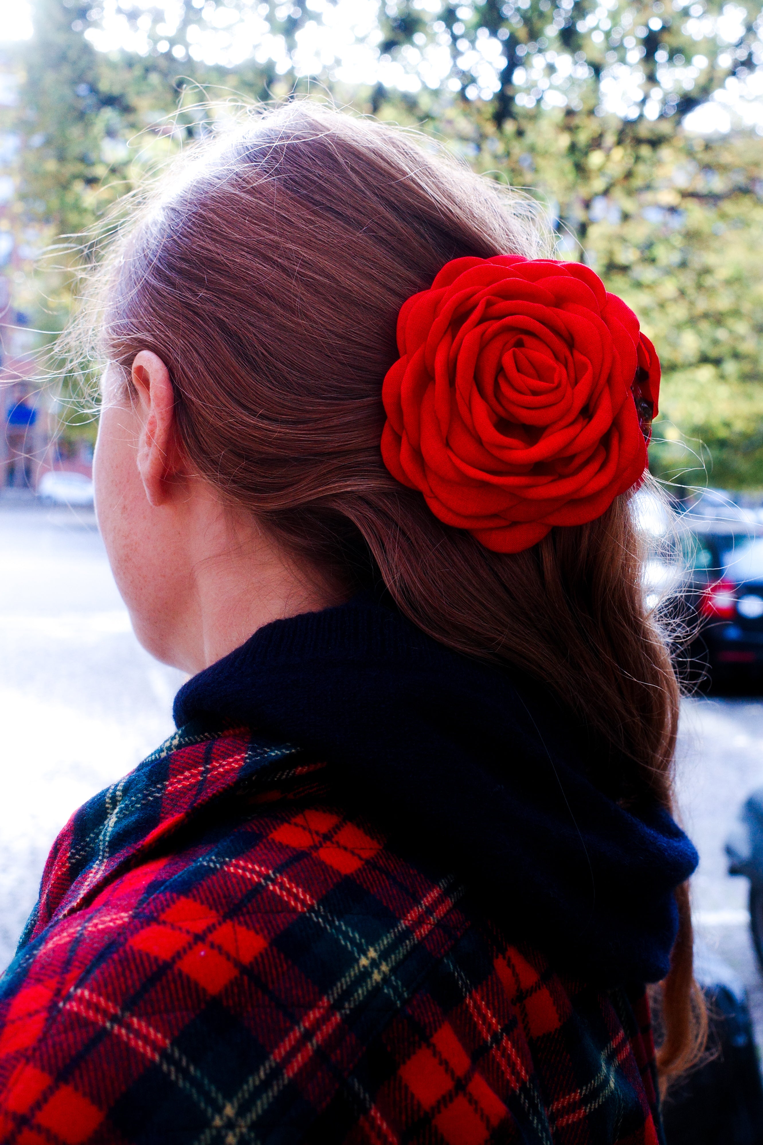 Rosie Hair Clip - Red