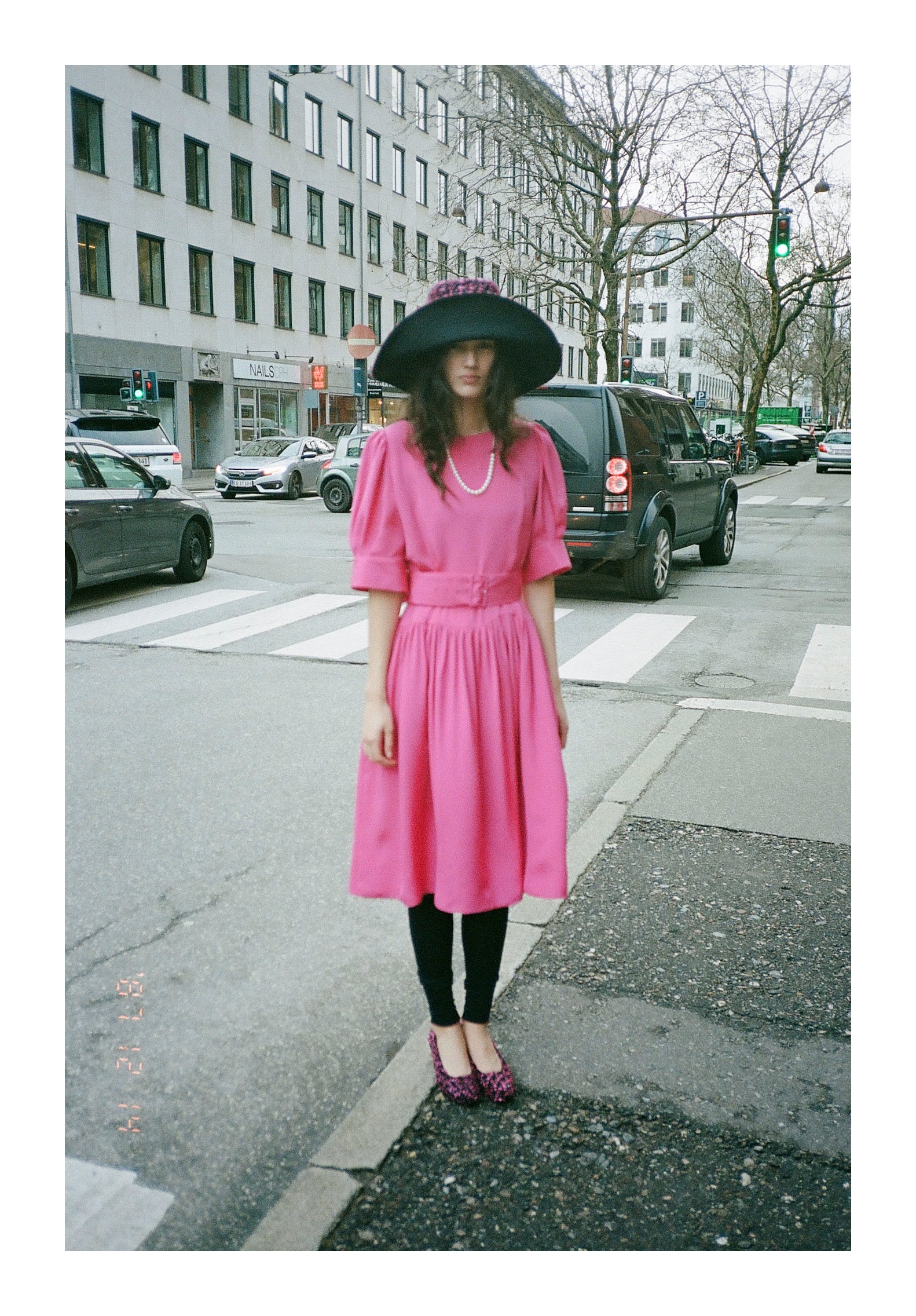 Bjorg dress - pink silk