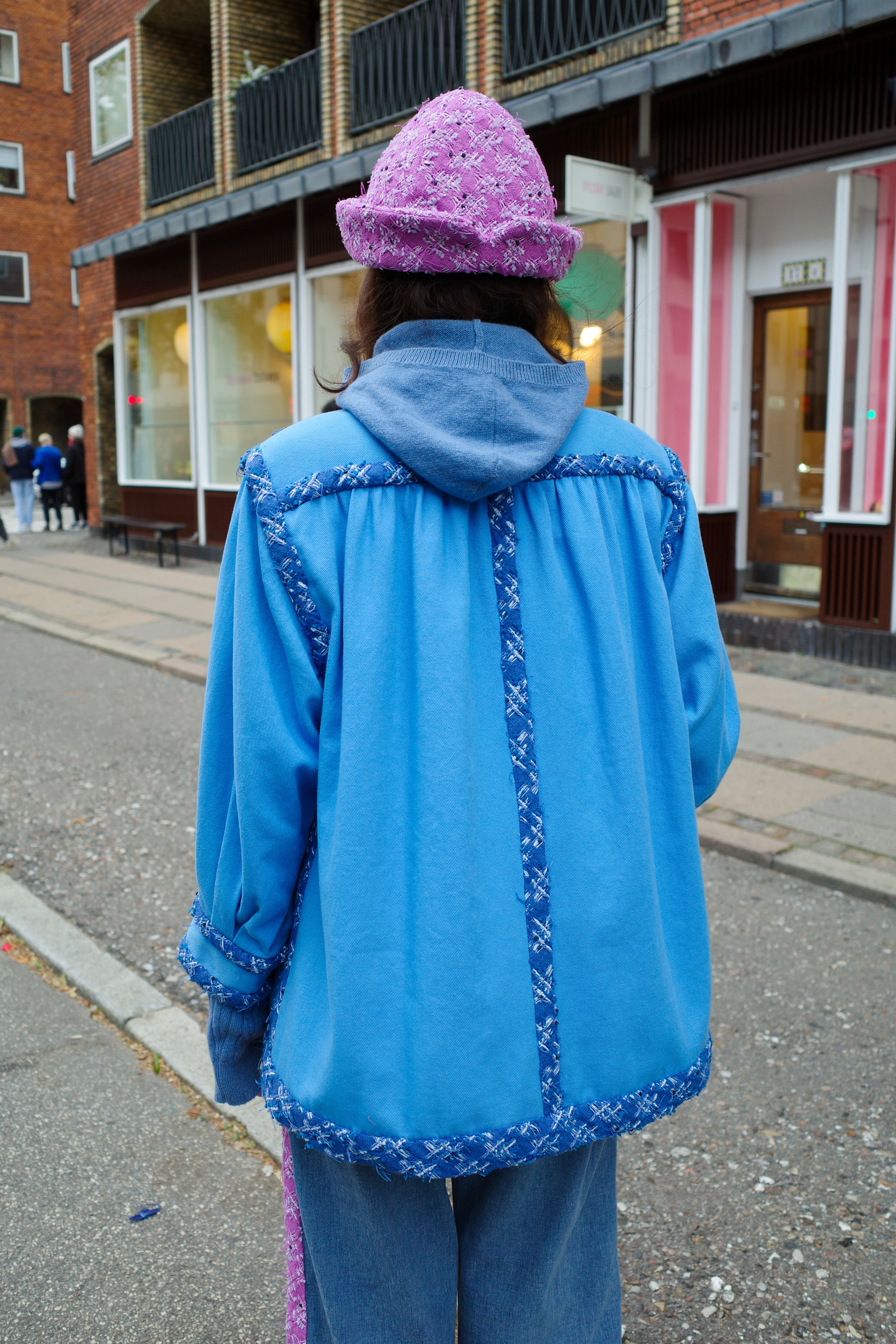 Short Gaia Coat - Blue one-of-a-kind