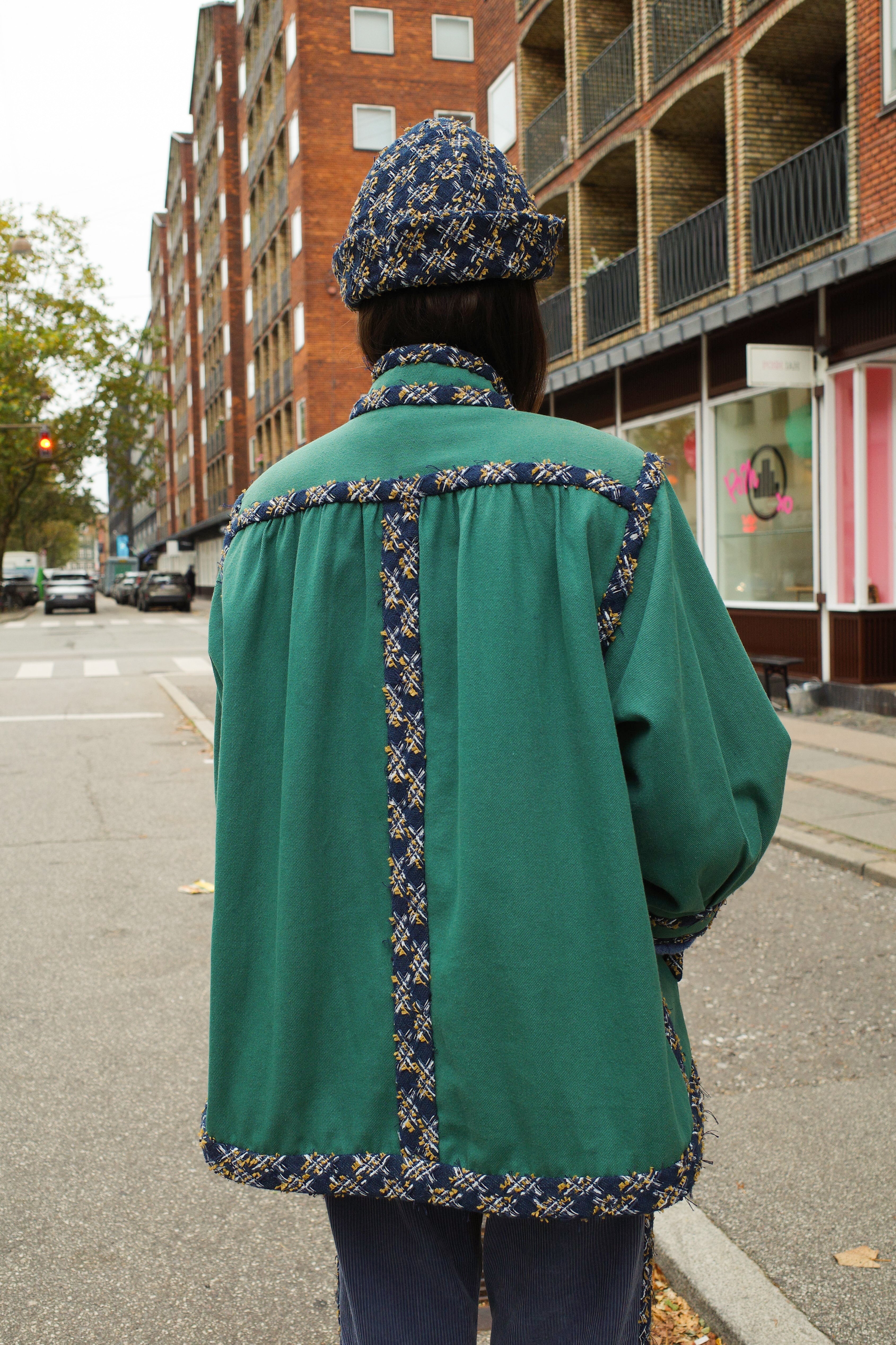 Short Gaia Coat - Green one-of-a-kind