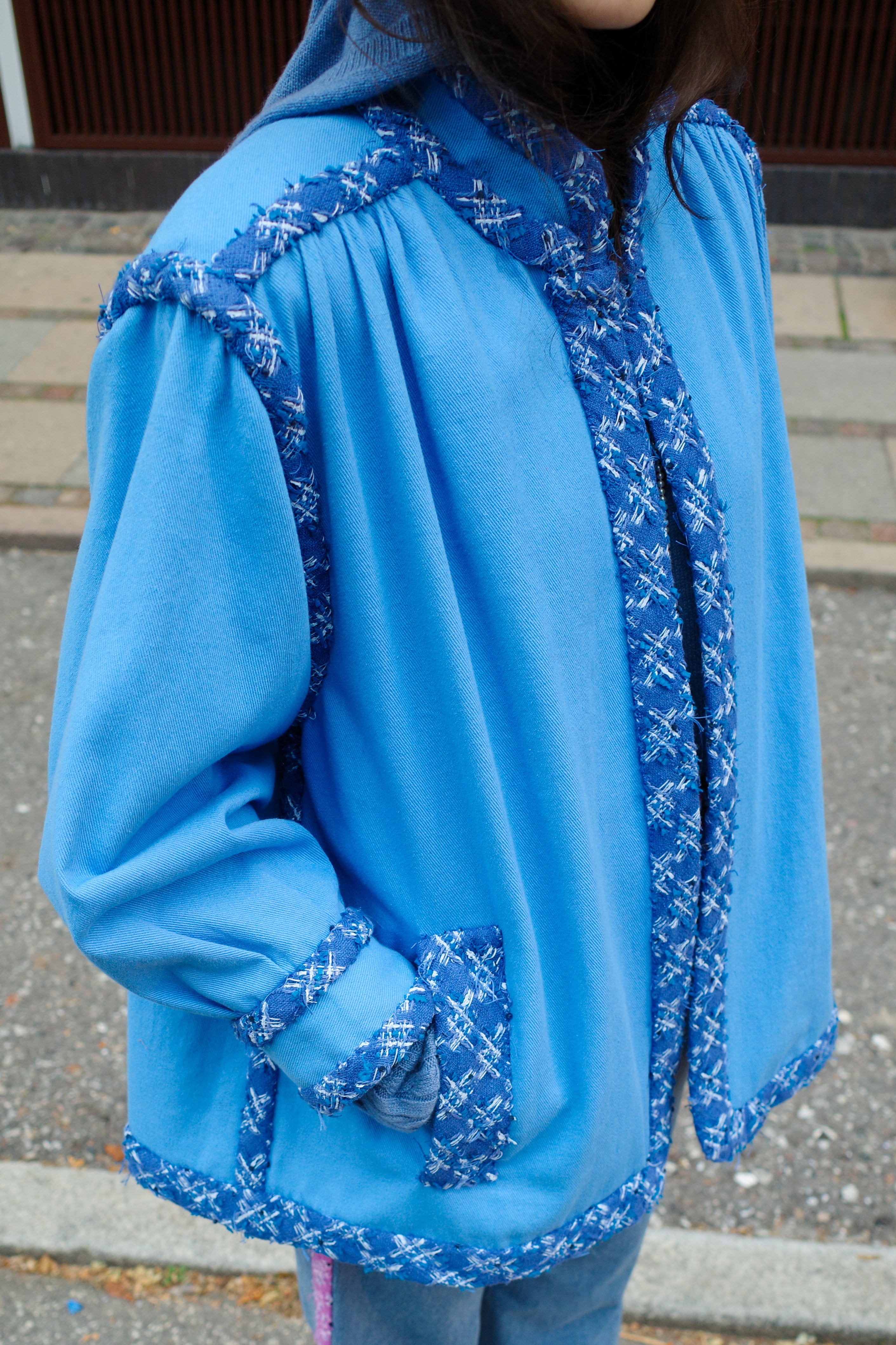 Short Gaia Coat - Blue one-of-a-kind