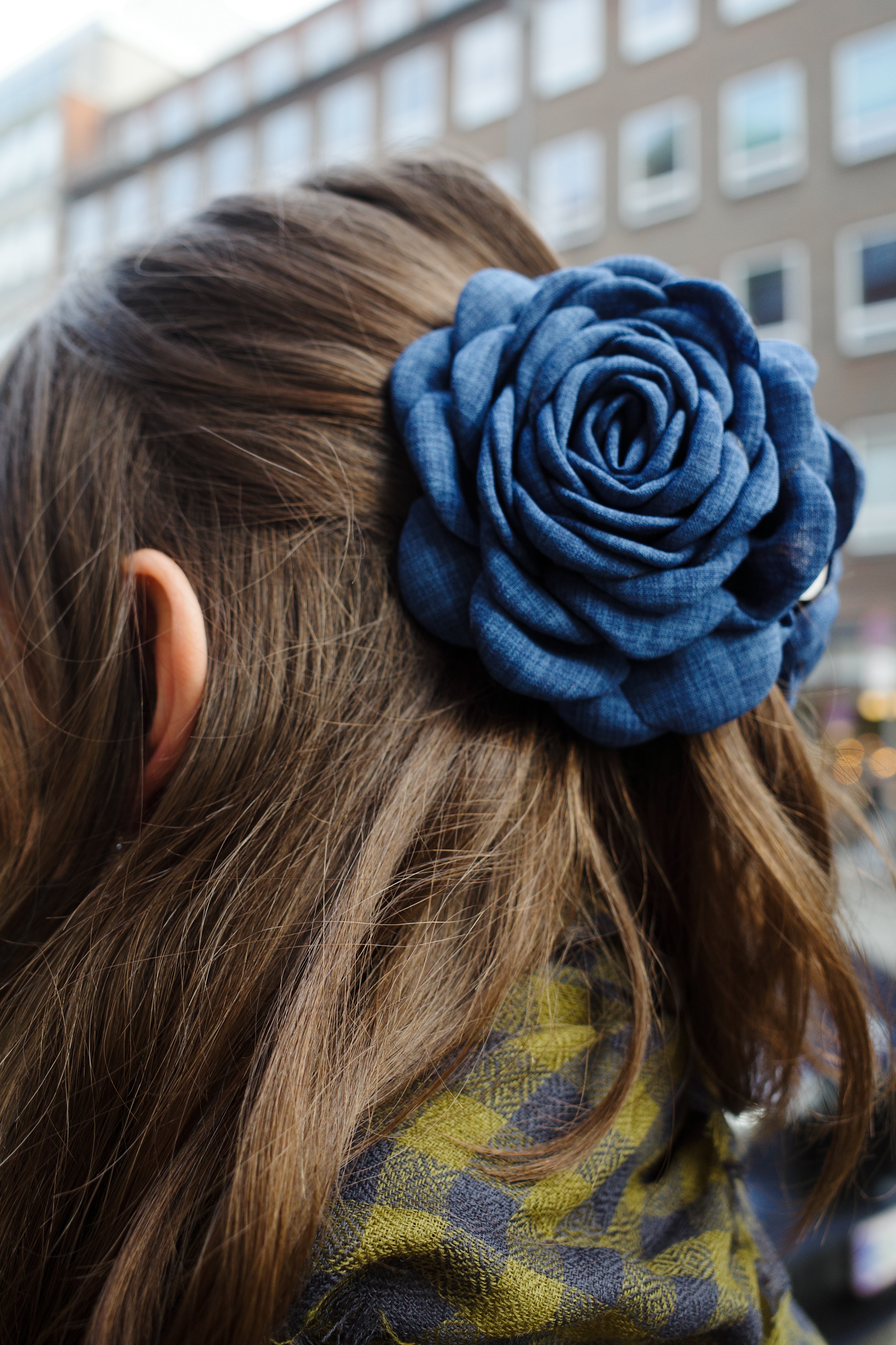 Rosie Hair Clip - Navy