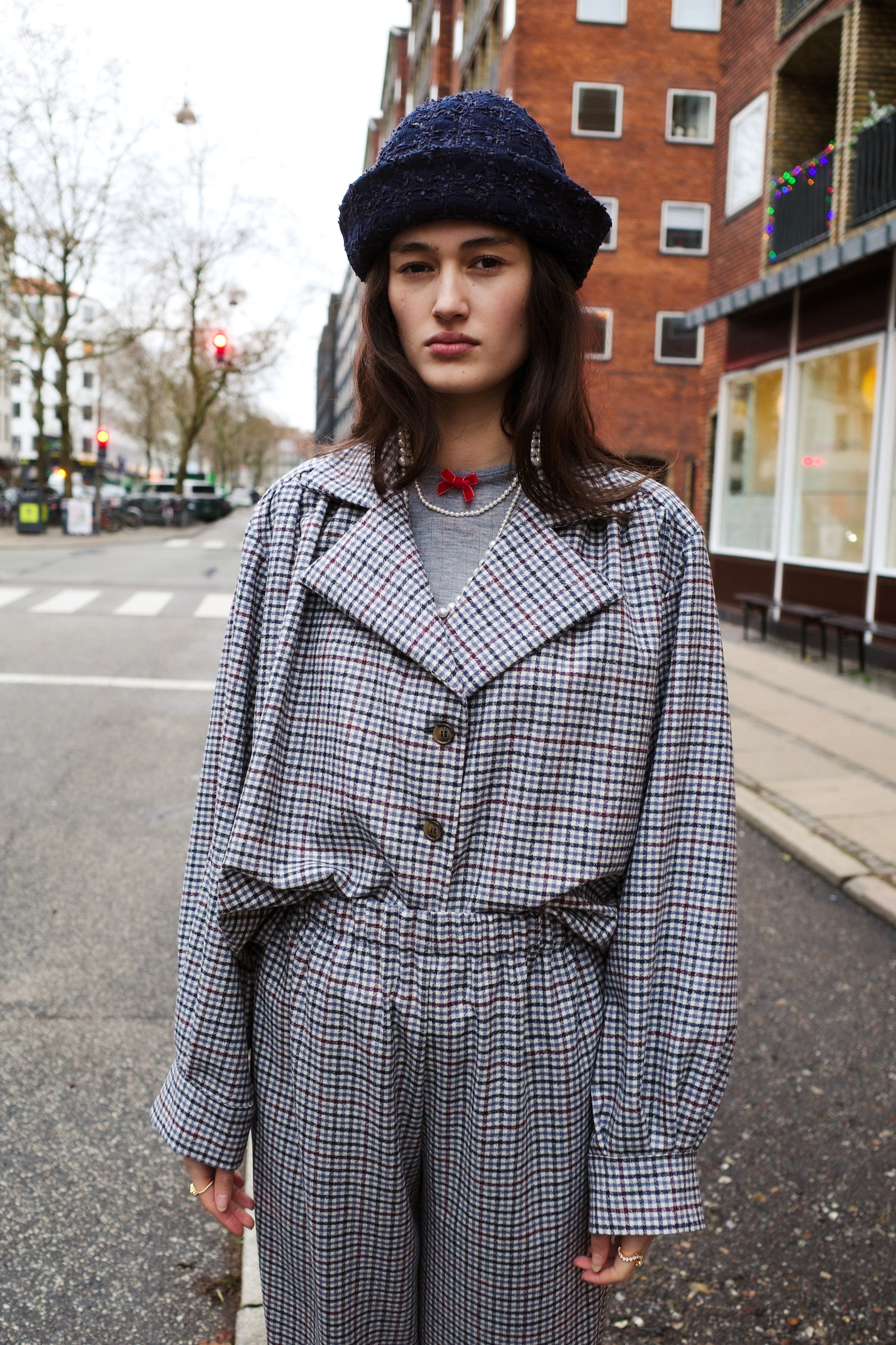 Bonsai Shirt - White Checkered