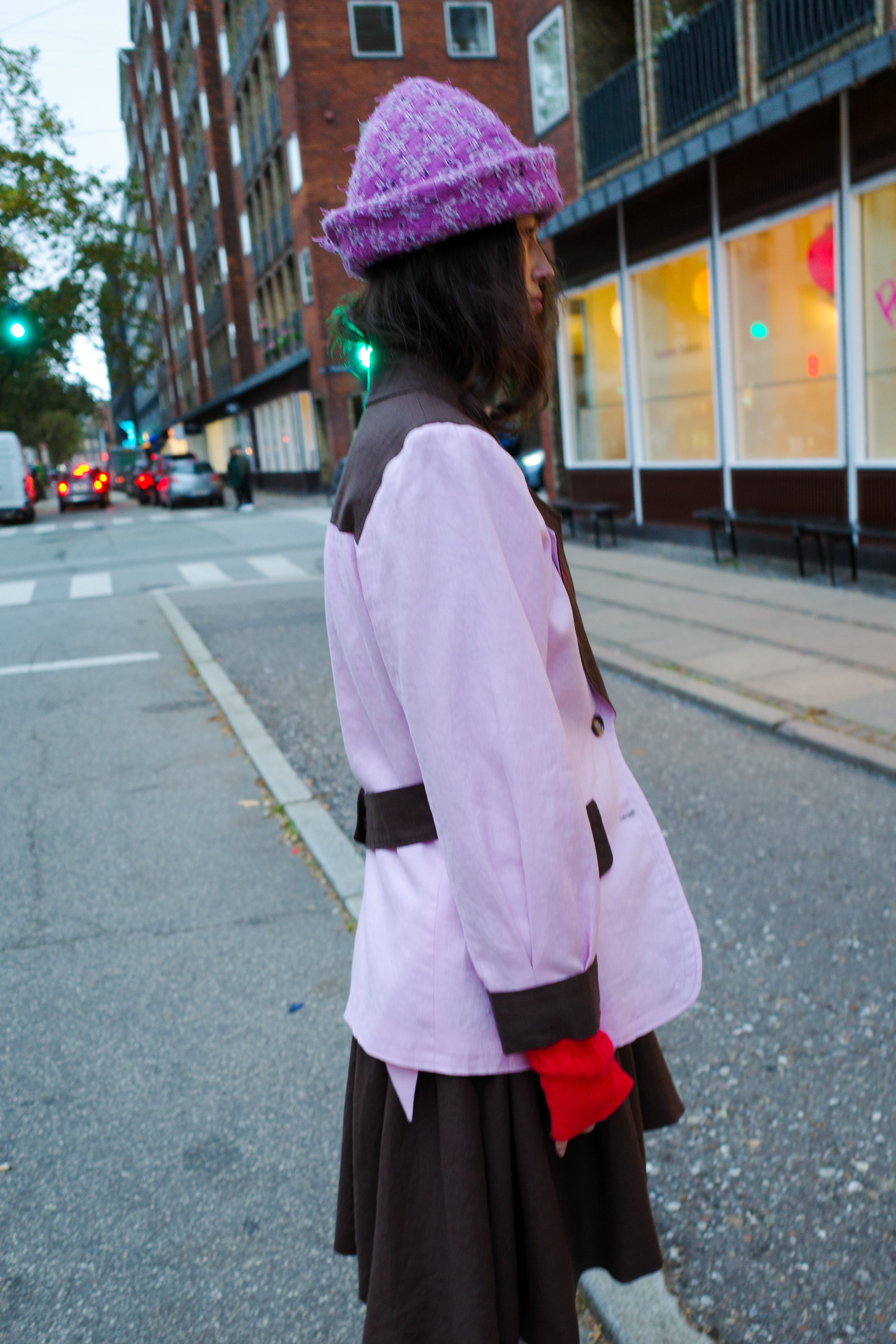 Selma Jacket - Pale Pink Linen